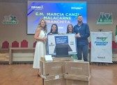 Secretária de Educação participa da entrega de kits tecnológicos do programa Educa Juntos