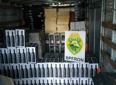 BPFRON apreende caminhão carregado com bebidas estrangeiras em Barracão-PR