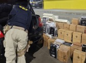 Vinhos importados irregularmente são apreendidos na BR 282