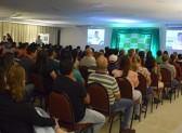 Auditório do Hotel Franco fica lotado por associados da Sicredi para acompanharem a assembleia geral 2023