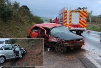 Motorista a 120 km/h em ultrapassagem provoca acidente na BR-282