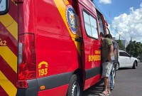 Colisão entre duas motos mobiliza SAMU e bombeiros