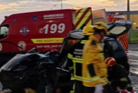 Colisão frontal entre dois carros deixa seis feridos na BR-280 em SC