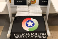 Operação conjunta apreende 68 quilos de maconha e prende suspeito no Oeste de SC