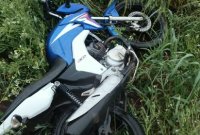 Polícia Militar recupera motocicleta furtada em área de lavoura