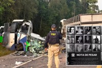 Prefeitura divulga fotos e nomes das vítimas de acidente que deixou 23 mortos no Paraná