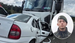 Jovem que morreu em acidente na BR-282 era cabo do Exército