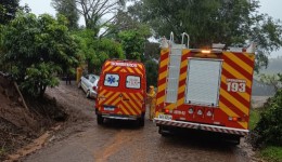 Colisão lateral entre carros deixa três feridos na SC-161