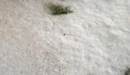 Chuva de granizo assusta moradores