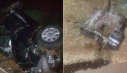 Motor de veículo é arrancado após colisão com caminhão na BR-163; homem ficou ferido