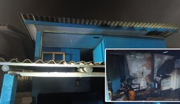 Incêndio atinge residência e destrói completamente pavimento inferior