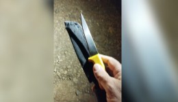 Homem é flagrado com faca de 13 centímetros durante abordagem policial