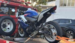 Motociclista é preso por adulteração de placa no centro
