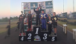 Piloto mirim de São Miguel do Oeste conquista duas vitórias no Campeonato Beltronense de Kart