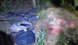 Polícia flagra caçadores com fuzil abatendo animais perto de parque estadual no PR