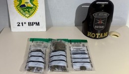 Após denúncia, ROTAM prende dois homens por tráfico de drogas