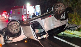 Ex-prefeita de SC sofre grave acidente na BR-282