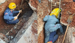 Trabalhador é soterrado durante desmoronamento em obra de esgoto em Santa Catarina