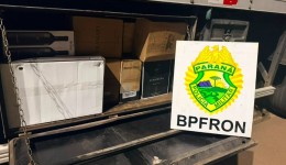 BPFRON apreende carreta com cerca de 500 garrafas de vinho argentino