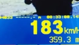 Trânsito Motociclista é flagrado a 183 km/h durante fiscalização da PRF no feriado de Corpus Christi