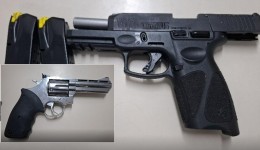 Homem é conduzido após denúncia de violência doméstica e armas são apreendidas