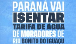Moradores de Rio Bonito do Iguaçu pagarão apenas R$ 1 na conta de água pelos próximos meses