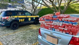 PRF apreende 132 quilos de maconha embrulhados como presentes de Natal