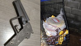 Adolescente armado é apreendido e homem é preso após furto em supermercado