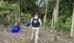 Três homens são encontrados mortos e carbonizados em área de mata em SC