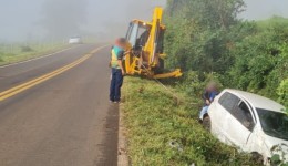 Homem sofre ferimentos em acidente na PR-182