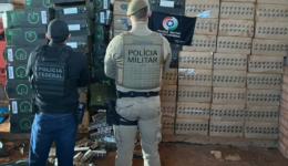 Dois homens são presos e 100 mil maços de cigarros são apreendidos no interior
