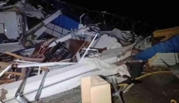 Vendaval com rajadas acima de 100 km/h causa destruição e deixa uma morte no Paraná