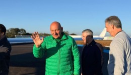 Luciano Hang visita terreno da futura megaloja Havan em São Miguel do Oeste