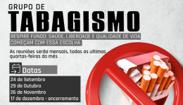 Saúde promove grupo de apoio para quem deseja parar de fumar