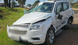 Acidente entre Blazer e veículo da Saúde deixa cinco pessoas feridas na BR-280