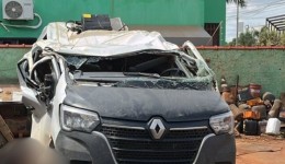 Motorista de transportadora de Marmeleiro sofre grave acidente no MT