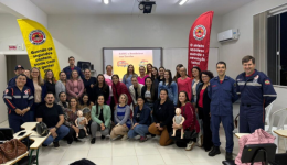 Educadores da rede municipal de Maravilha participam de capacitação com bombeiros e membros do SAMU
