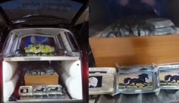 Motorista de carro funerário é preso com mais de 160 kg de cocaína escondidos em caixão