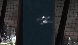 Moradores seguem drone que sobrevoava apartamentos, descobrem piloto escondido em caixa d'água e ele acaba preso