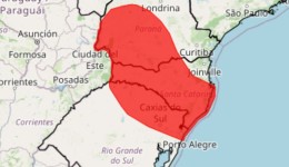 Inmet atualiza alerta vermelho no Sul e coloca 708 municípios em risco de temporais com ventos acima de 100 km/h; frente fria intensifica as instabilidades