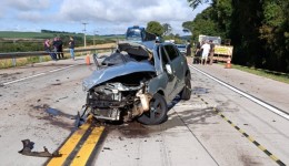 Acidente na PRC-280 deixa uma pessoa morta e duas feridas