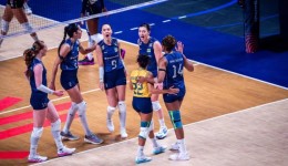 Brasil derrota a Itália em jogo emocionante e garante vaga na final da Liga das Nações Feminina de vôlei