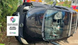 PM atende ocorrências de acidentes, violência, veículo furtado e prisão na região de Xanxerê e Xaxim