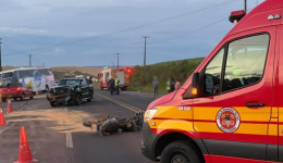 Motociclista morre em colisão frontal com caminhonete na SC-480