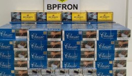 Bpfron apreende 208 pacotes de cigarros contrabandeados, cigarros eletrônicos e medicamentos