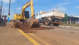 Obras de recuperação e pavimentação de ruas são iniciadas no município