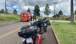 Acidente entre motociclistas deixa dois feridos na BR-163