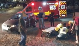 Menina de 13 anos fica ferida ao ser atropelada por carro