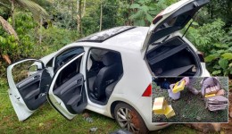 Motorista tenta atropelar policiais, bate em carros e é preso com mais de 24 quilos de cocaína