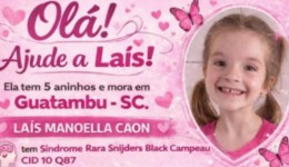 Menina com síndrome rara enfrenta batalha por tratamento em Guatambu e caso gera impasse com Prefeitura
